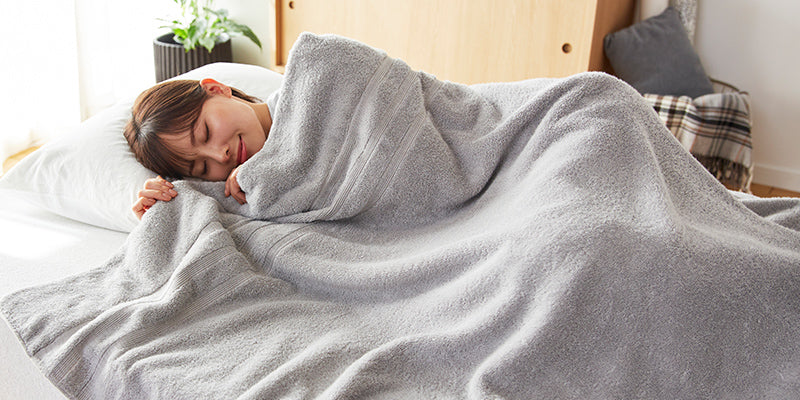 魔法の糸を使用!ボリュームタッチのタオルケット
