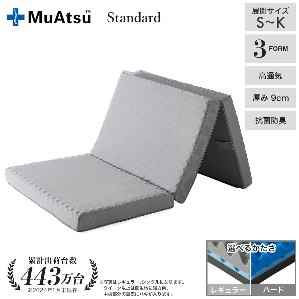 ムアツ 折りたたみマットレス スタンダード《MuAtsu》 | 西川ストア 