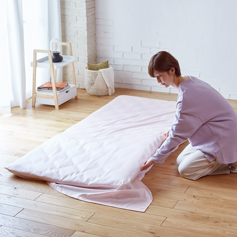 フラットシーツ/デイリーサテンイージーケア シングル：150×250cm