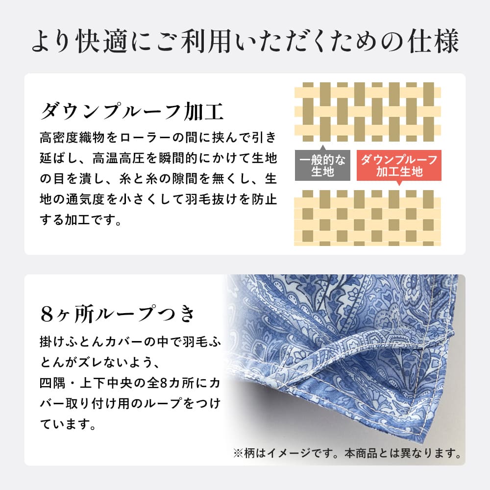 新生活応援】羽毛ふとん日本製ハンガリー産ホワイトマザーグースダウン