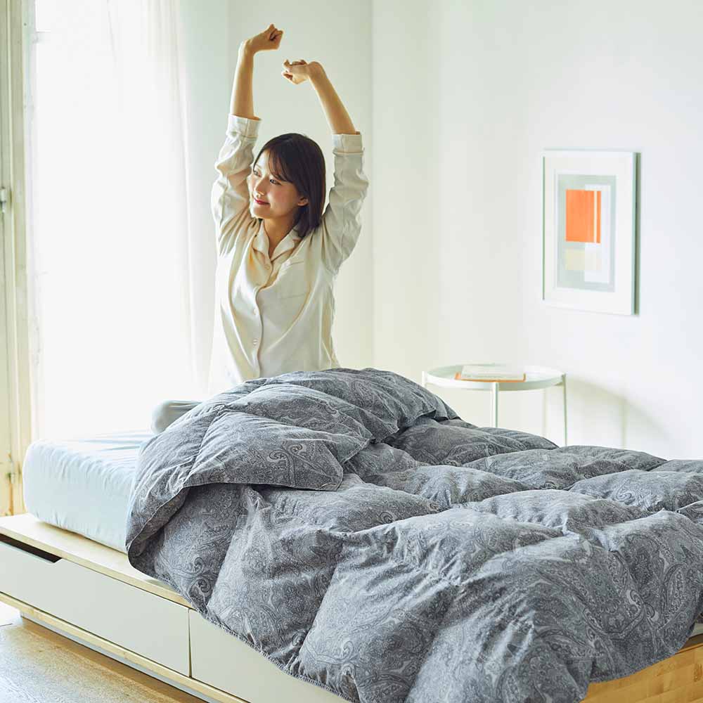 羽毛肌掛けふとん・ダウンケット洗える日本製マザーグースダウン93