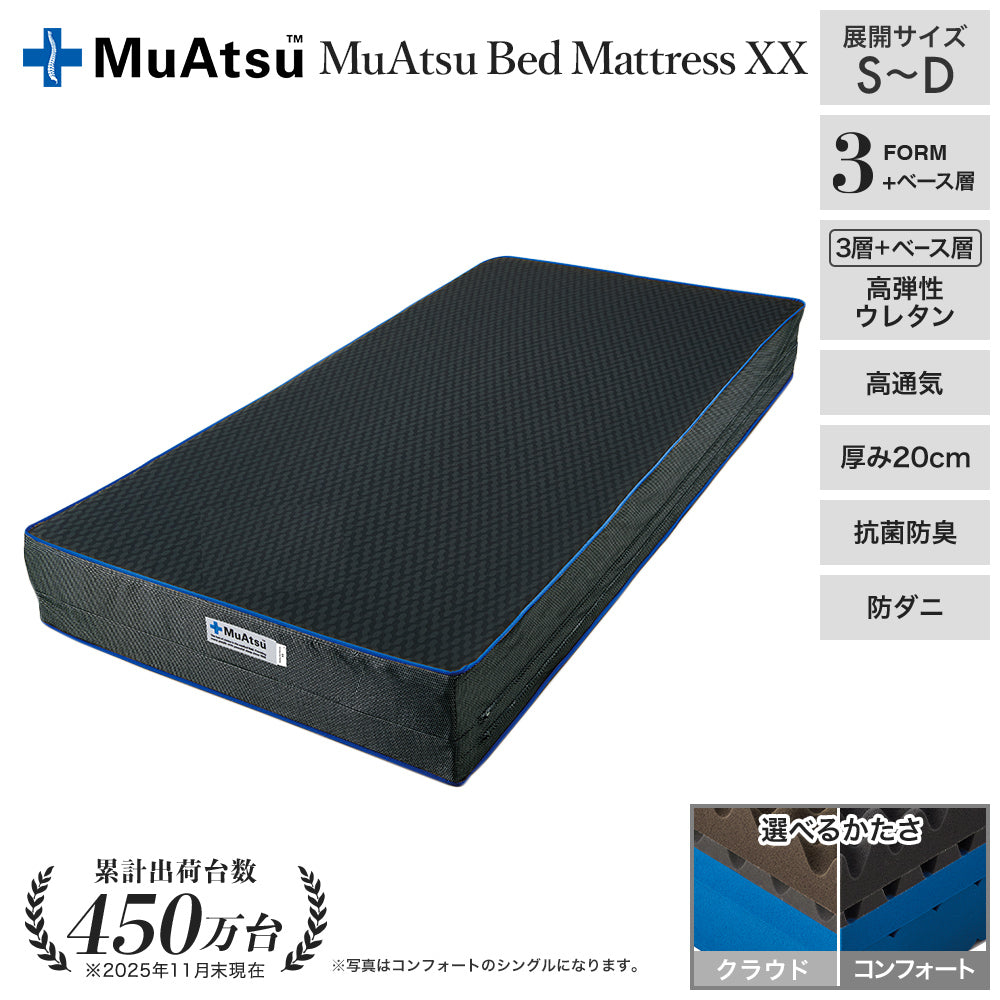 ムアツベッドマットレスXX／MuAtsu
