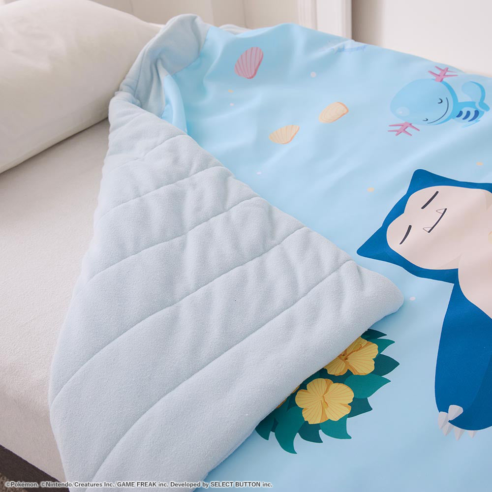 ポケモンスリープ』接触冷感リバーシブルキルトケット/シアンの砂浜