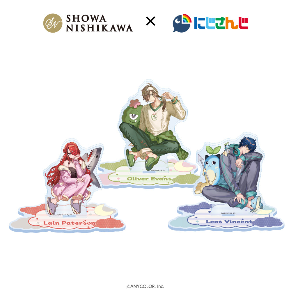『昭和西川×にじさんじ』アクリルスタンド/レイン・パターソン、オリバー・エバンス、レオス・ヴィンセント
