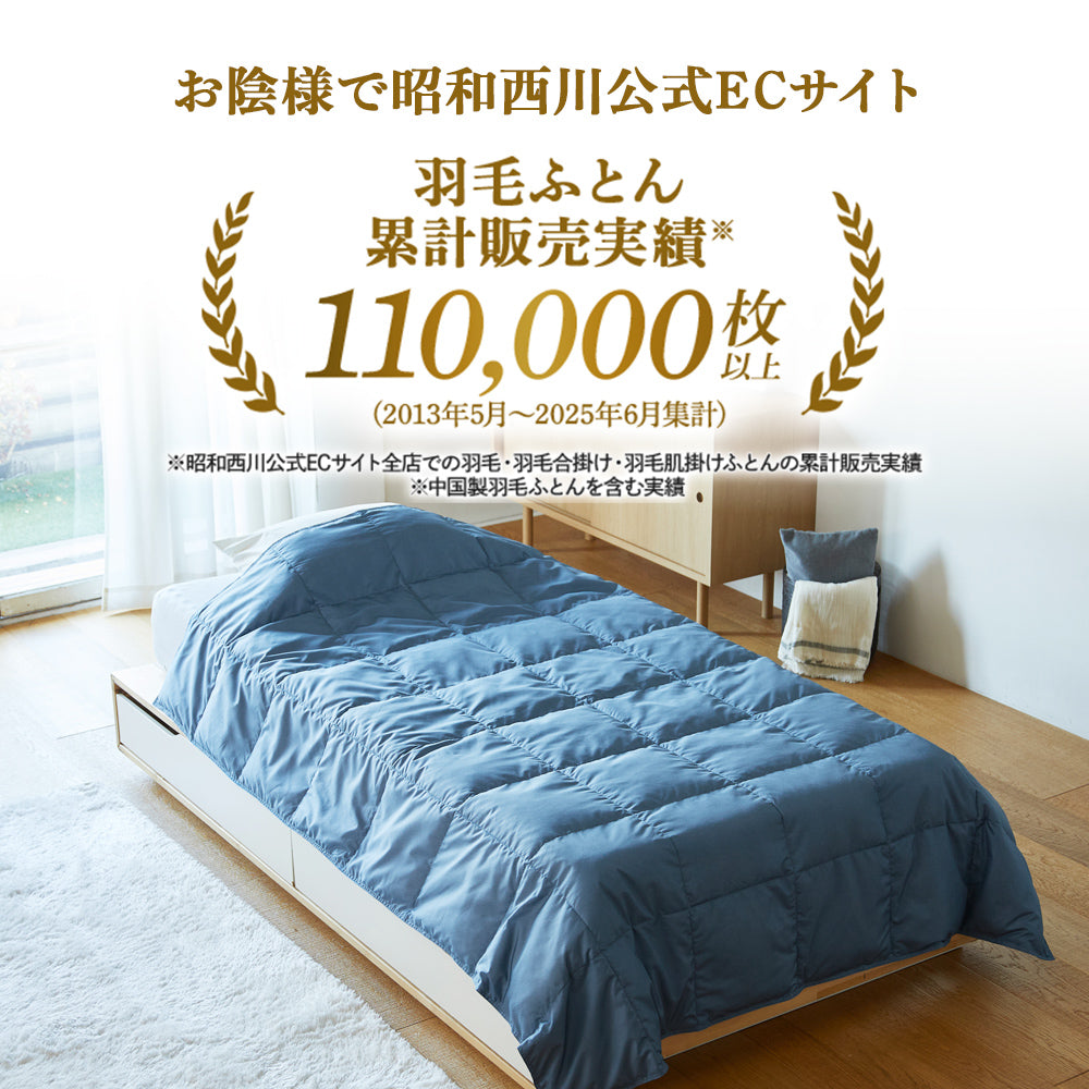 洗える羽毛肌掛けふとん・ダウンケット ダック50%